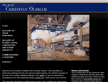 Tablet Screenshot of chrisoldhamart.com